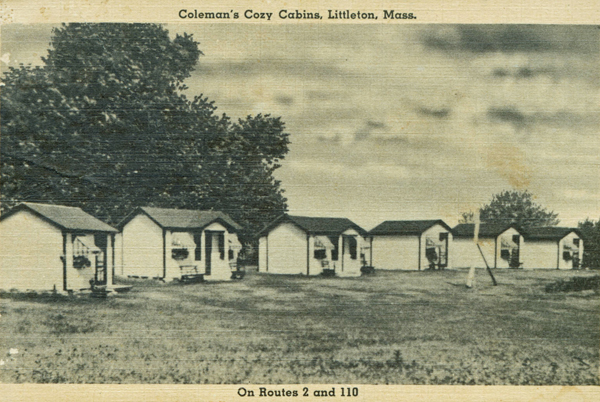 Coleman's Cozy Cabins Postcard