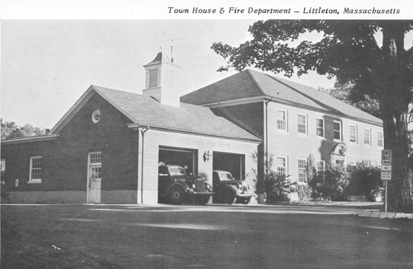 Fire Station Postcard